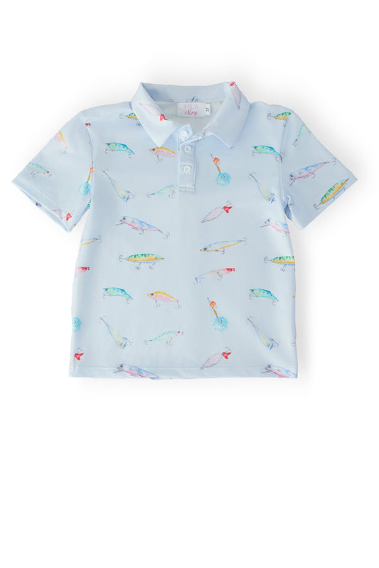 Boys Fish Hook  Polo