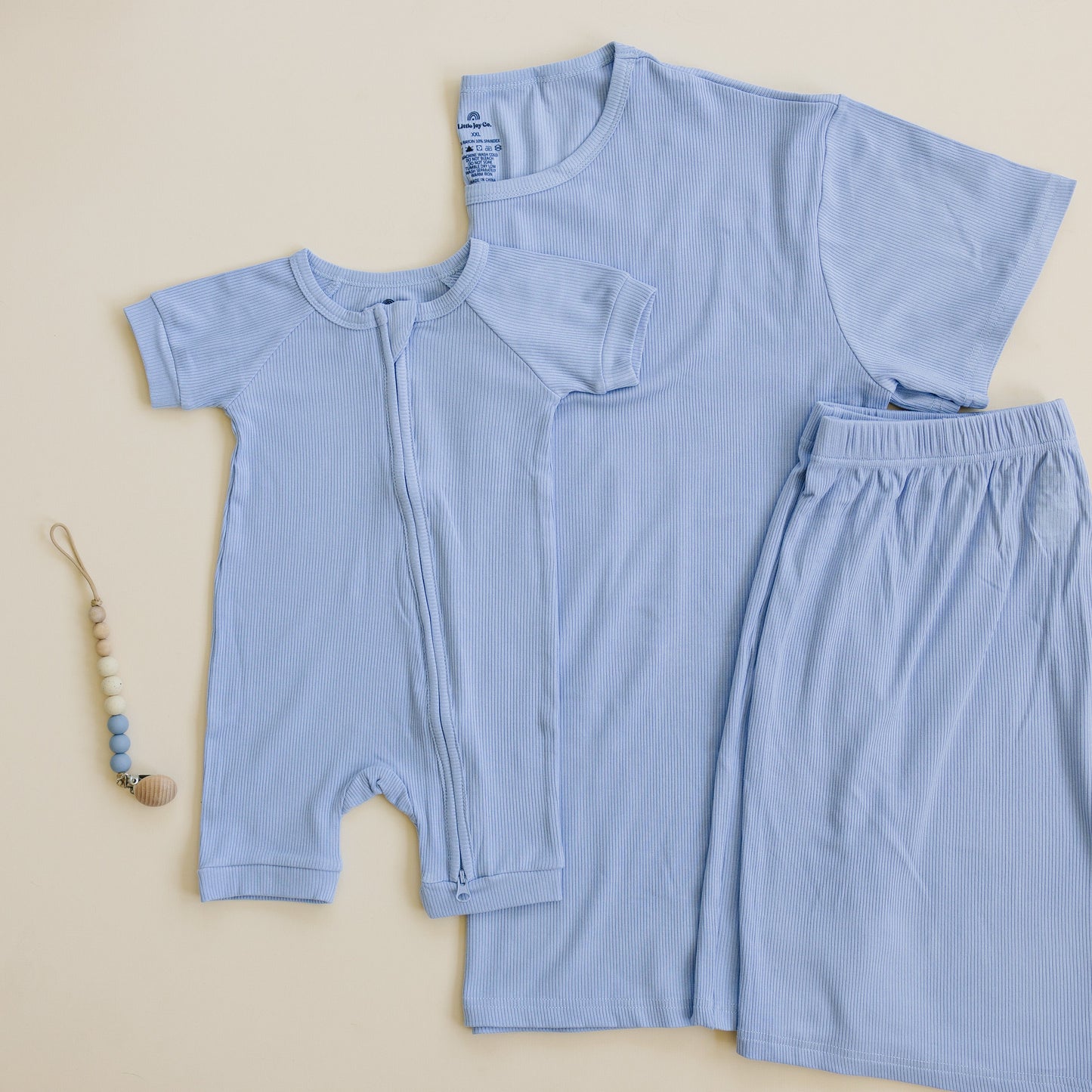 Women's Ribbed Bamboo Pajama Top & Bottoms
