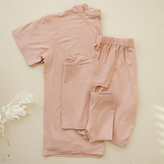 Women's Bamboo Tee & Bike Shorts